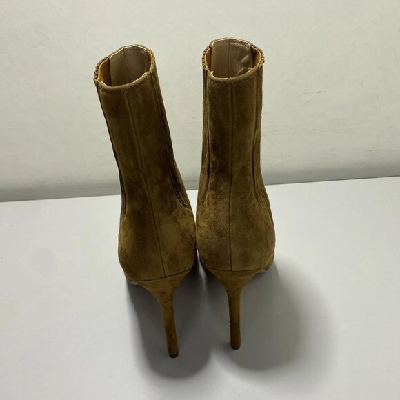 NEW VERONICA BEARD Women’s Lisa Suede Booties – Brown Stiletto Heel - Picture 8 of 11